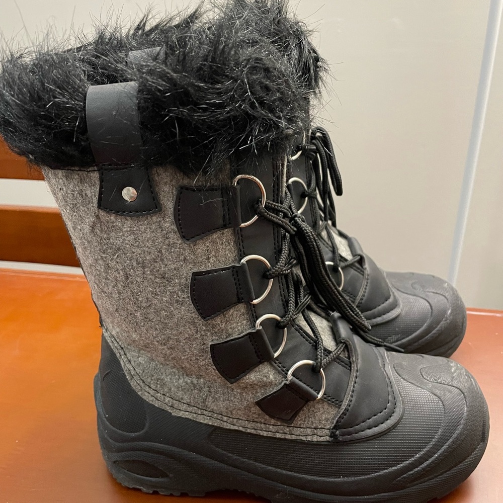 ColdFront Winter Boots w/Furry Trim W7 Like New